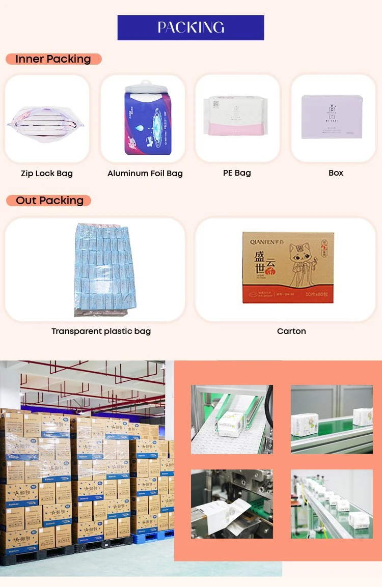 Wholesale Negative Ion Anion Cotton Women Ultra Thin Sanitary Pad